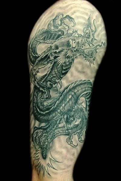 dragon tatuaje. Los mejores tatuajes (+ de 200)