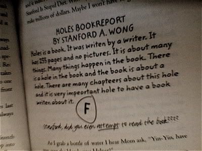Book reports on holes by louis sachar