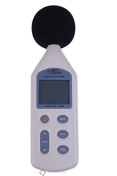AR824 Digital Sound Noise Level Decibel Meter Logger 30-130DB