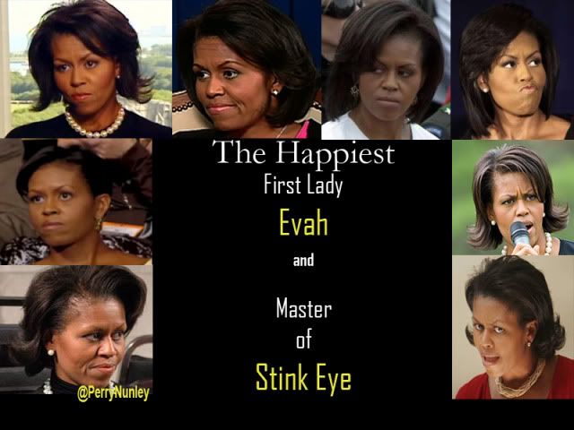Michelle Obama Stink Eye Pictures, Images and Photos