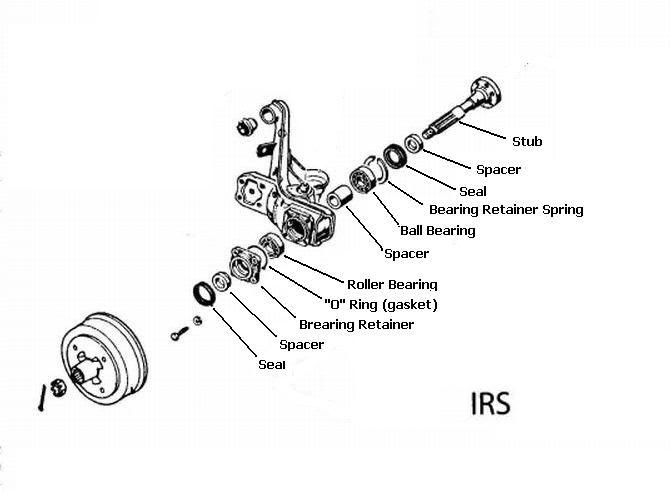 dune buggy rear axle assembly