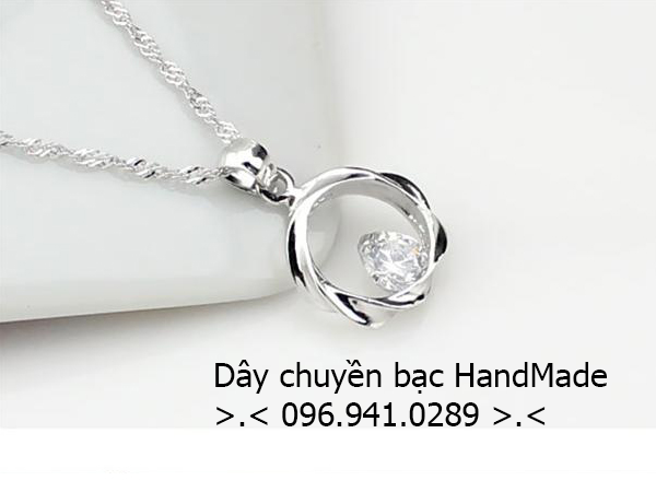 Dây chuyền bạc hand made - 7
