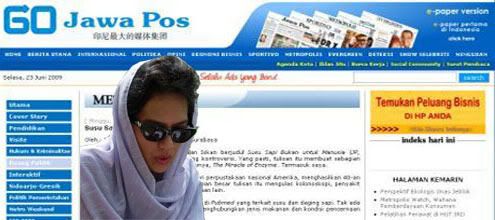 Berita Utama Jawapost Online tanggal 23 Desember 2008