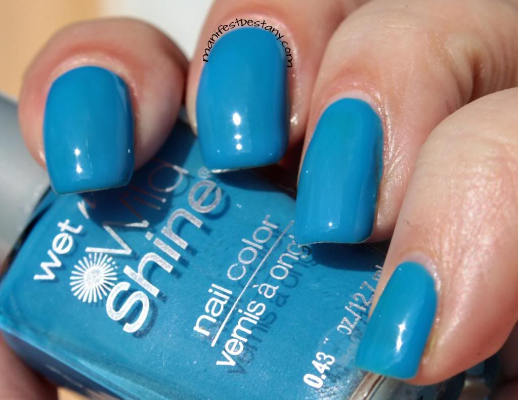 Wet n Wild Listening to Blue Reed blue, nail polish, wet n wild