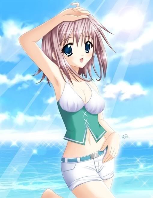 Anime Beach girl