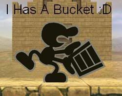 Mr game and watch I has a bucket Pictures, Images and Photos