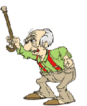 Old Man with Cane Pictures, Images and Photos