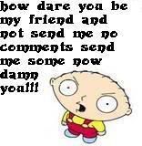 Stewie Comments