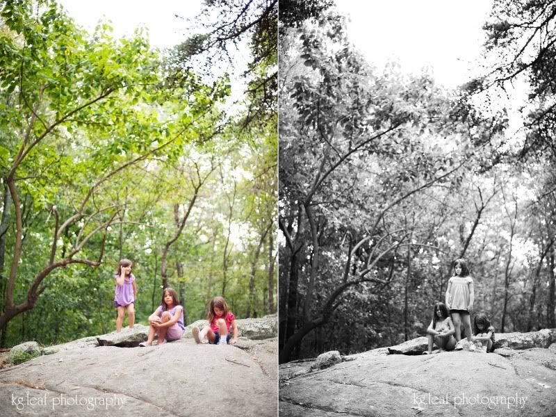 girls on the big rock