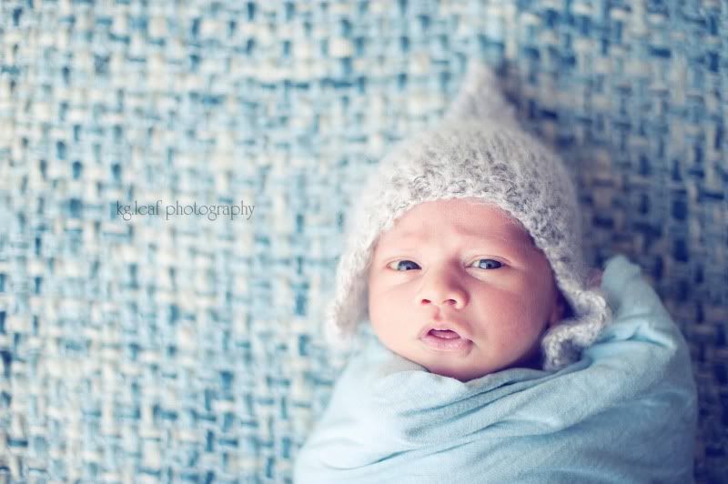 kg.leaf photography newborn in hat