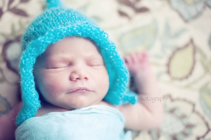 kg.leaf photography newborn in blue