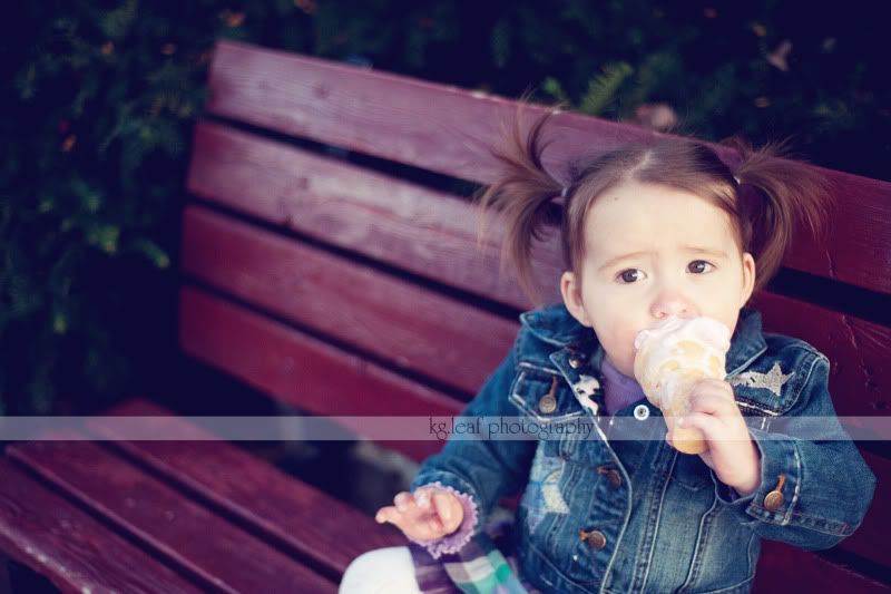 kg.leaf photography little girl ice cream