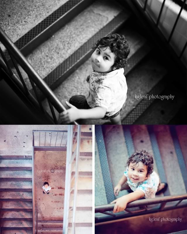 boy in stairwell