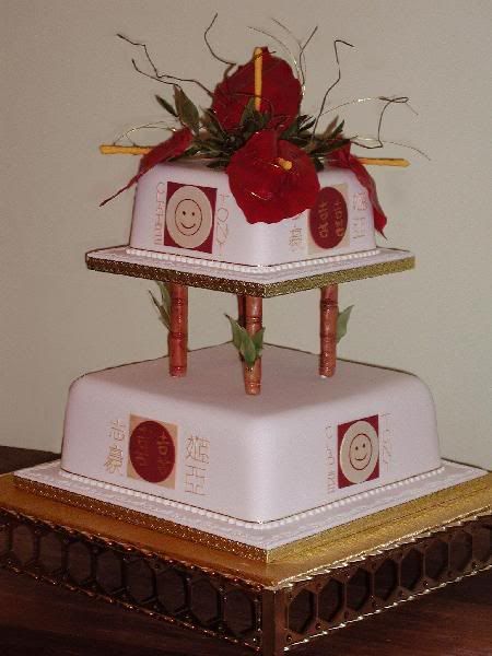Chinese Themed Wedding Cakes