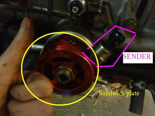 Honda prelude oil pressure gauge install #1