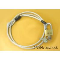 45&quot; cable and lock