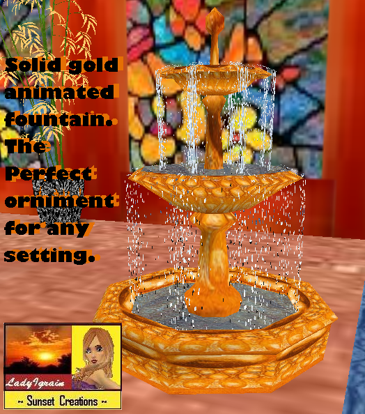 gold fountain