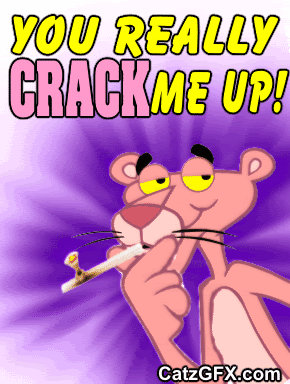 Click Here 4 Catz Comment GFX  CatzGFX.com @ CatzGFX.com's Famous Artist's Co-Operative | GIF Animation You Crack Me Up! GIF | 3D Friendship Comments and Custom made to order Free Signature Graphics