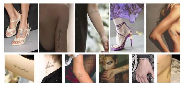 Tattoos they are for Life! Freja Beha Erichsen, Anja Rubik, Erin Wasson, 