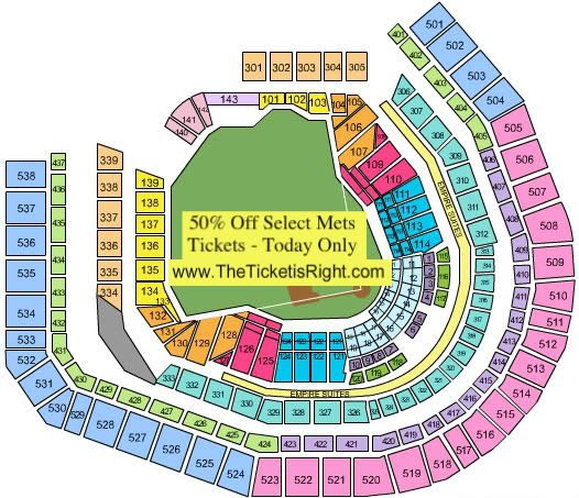 target field seating map. Citi Field Seating Chart Image