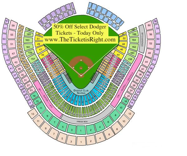 Dodgers Stadium. Dodger Stadium Seating Chart