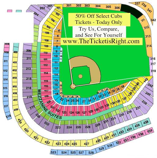 Cubs Seating Chart With Seat Numbers