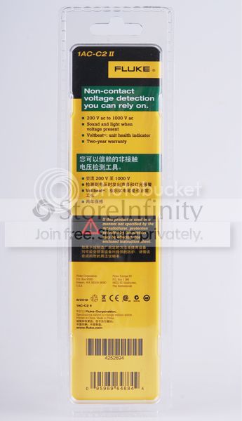 New Fluke 1AC-C2 II Non-contact Voltage Detector Volt Alert With Sound 200-1000V ac
