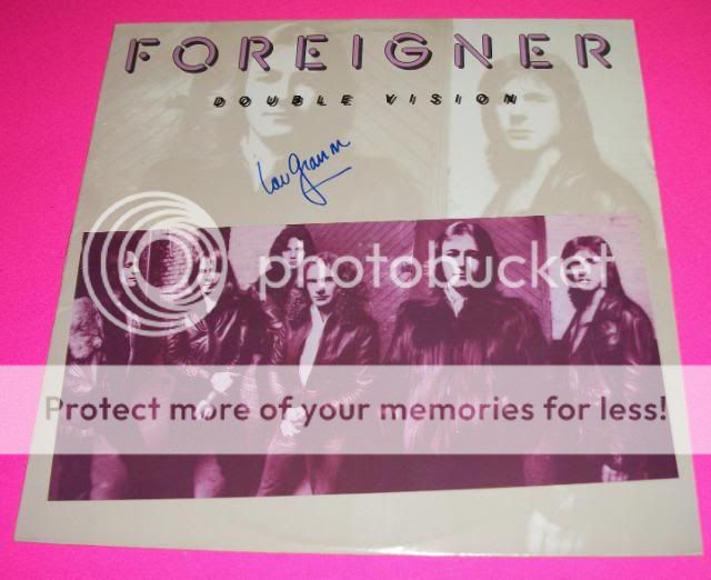 Lou Gramm Signed Foreigner Double Vision Exact Proof