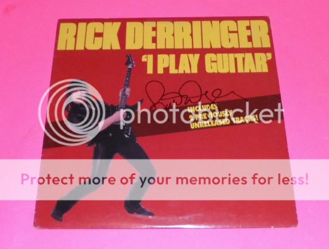 RICK DERRINGER SIGNED I PLAY GUITAR VINYL LP *EXACT PROOF*  