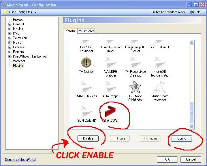 mediaportal webepg loading configuration