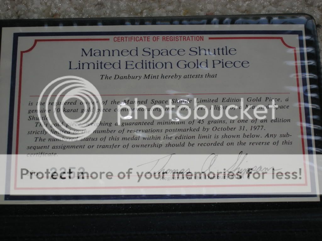 Moon Landing / Apollo 11, german certificate included, .5 grams 