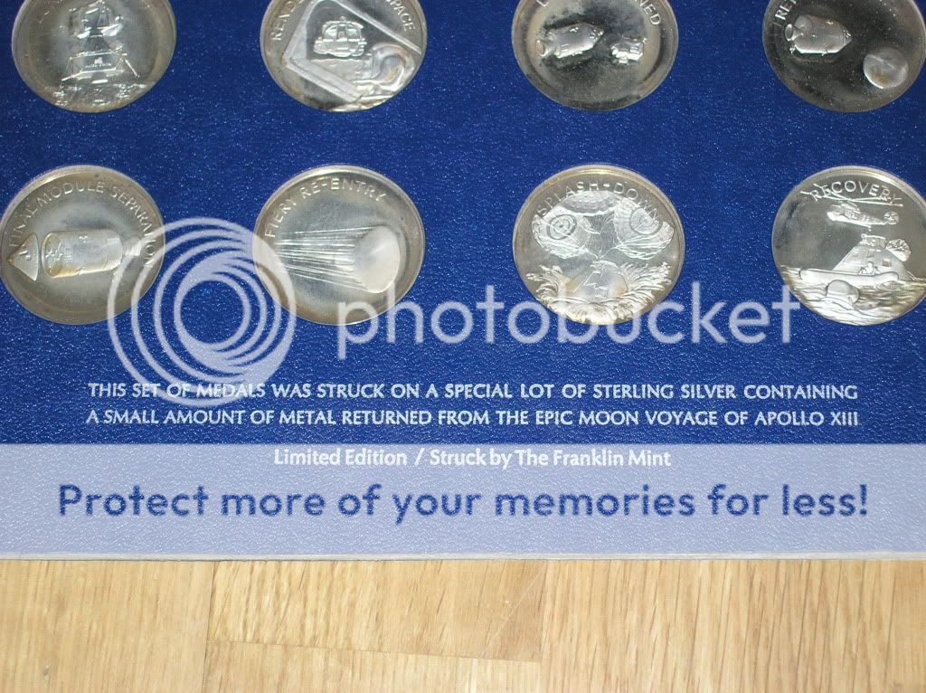 20 Silver Medals, Project Apollo, 10 oz Silver, only 1269 sets APOLLO 