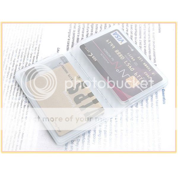 Plastic Wallet Insert Replacement Bifold Clear Credit Card Inner Holder 20 slots | eBay