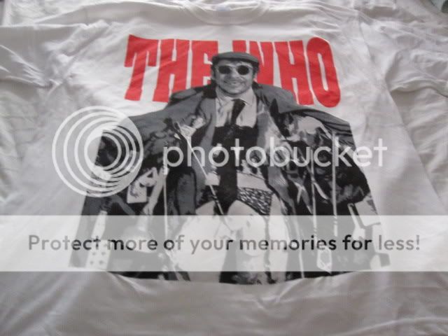   BAND T SHIRT WHITE BRAND NEW ADULT LARGE KEITH MOON ROCK ROLL  