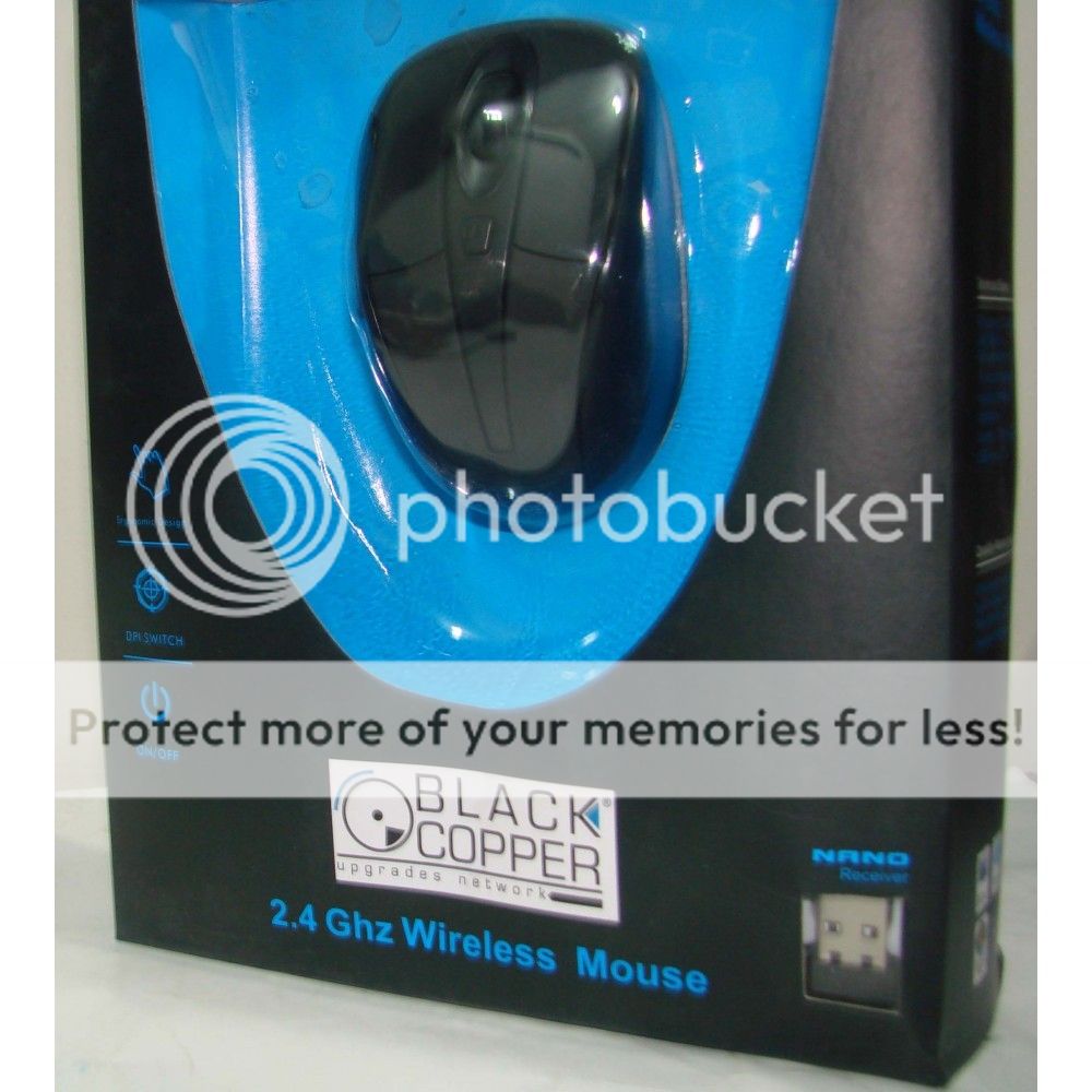 Black Copper Wireless Mouse 5 Buttons