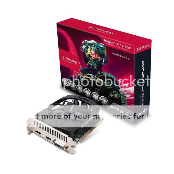 Sapphire Ati Radeon R7 250X 1GB DDR5 