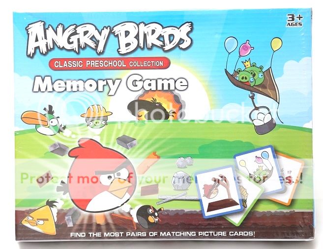 New Memory Game Board Card Playing Angry Birds Kids Girls Boys Toys Xmas Gift